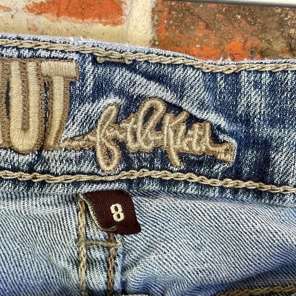 Kut From the Kloth Blue Light Wash Distressed Cuffed Shorts - Picture 5 of 10